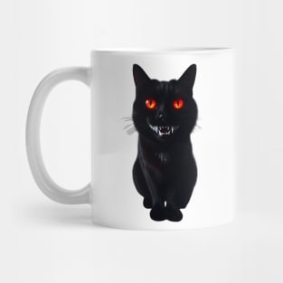 Evil Black Cat Mug